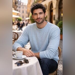 I LEVRIERI Italian Cashmere and Silk Pullover